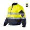 High visibility winter keep warm reflective work safety coat jacket