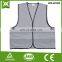 factory polyester fabric mesh /solid knit tape black hi vis vest