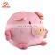 ICTI factory plush ball shape animal soft pig pillow