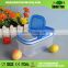 Multifuntional 0.5L small rectangle clear plastic storage box with lid and small opening