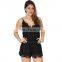 Tube Dress Romper Spagheti Strap Open Breast Black Lace Jumpsuits Short Mini Casual Playsuits