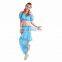 BestDance Belly Dance Bloomers Costume Wavy Pants Hip Scarf Skirt Belt Gold Coins