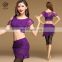T-5168 Indian new arrival sexy lace 3pcs belly dance costumes set
