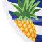 P0037 Pineaaple Round 'Roundie' Beach Towel Microfiber With Tassels Dia 1.5 meter