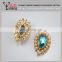 Wholesale Ex-factory price glass rhinestone and pearl buckle