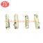 gold color electroplated bullet shape shoelace tips head buckle head