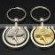 New Tourist Gifts Rotatable Airplane Shape Metal Keychain with Logo