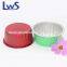 Colorful Aluminum Dessert Cup 125ml Foil Baking Cups With Plastic Lid