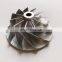 T25 445436-0011 42.56/60.13mm 11+0 blades turbo milling/aluminum 2618/billet compressor wheel for 454154-0001 Coupe