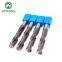 3D 10mm Tungsten Carbide Drill Bits For Steel Drilling with inner coolant hole