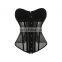 Women Waist Trainer Corset Waist See-Through Mesh Trimmer Breathable Belt Vintage Gothic Body Shaper Slimming