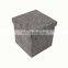 RTS Leopard Print Foldable Storage Ottoman Foiled Velvet Square Footstool for Sitting High Quality for Bedroom Furniture