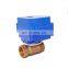 automatic water valve flow control motorized modulating valve 2pc brass ball valve