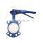 astm a216 wcb casting steel PTFE lined wafer type butterfly valve ggg40