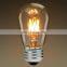st58 dimmable st58 clear amber glass 2200k e22 e27 b22 3.5W RGB carbon led filament bulb