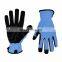 HANDLANDY Blue Protective Foam Padded Palm Safety Gardening Vibration-Resistant Touch Screen Mens Light Work Gloves