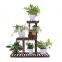 Bamboo 3-Tier Hanging Plant Stand Planter Shelves Flower Pot Organizer Storage Rack Folding Display Plants Shelf