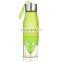 Newest Style H2O Private Label Fruit Plastic Infuser Water Bottle