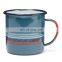 High quality colorful simplicity vintage personalized sublimation enamel outdoor cup