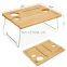 Picnic Wine Table Portable and Foldable Picnic Wine and Snack Table Bamboo Wine Holder Table Cheese Tray Outdoor Beach Park