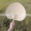 Straw palm leaf hand fans/bamboo hand fan wholesale
