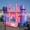 Customized wrestling ring in bouncer moonwalk bounce house inflatable bouncy castle for kids