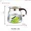stovetop heat resisitant water pot borosilicate glass carafe heat over the fire glass water kettle