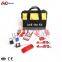 Muti Function Personal Safety Electrical Lockout Bag Kit With Padlocks And Cable Lock