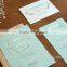 Pastel Floral Mint Green Invitations