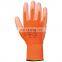 Cheap Factory Price Electronic Work Safety Hand Protective White PU Coated Gloves