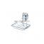 Super Powerful Vacuum Suction Cup Soap Dish - Strong Stainless Steel Sponge Holder for Bathroom & Kitchen (Chrome)
