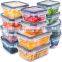BPA-Free Plastic Containers for Organizing With Lids 12pcs Food Storage Containers Set Pantry Organization Set