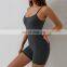 One Piece Sexy Shorts Backless Jumpsuits Custom Adjustable Spaghetti Straps Workout Rompers