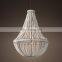 Modern Clay Bead Industrial LED Dome Chandelier Living Room Hotel Ceiling Home Decor Lighting Clay Dome Pendant light