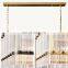 Modern Industrial Style Rivet Crystal Piece Chandelier Lighting Fixture for Living Room Kitchen Island Dining Room Foyer Lobby