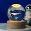 3D Creative Smart Control Wireless Lighting Crystal Ball Night Light LED Moon Lamp Home Decoration