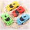 Creative cartoon car styling eraser Kindergartener pupils prize Stationery color rubber factory manufacture