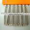 Professional Long Metal Teeth Hair Lice Comb , Round Head Lice Treatment