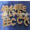 10mm Gold Rhinestone Letters Wholesale Diamond DIY Letter