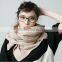 Wholesale Long Acrylic Knitted Plain Fashion Ladies Winter Scarf