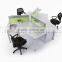 Popular Foshan Furniture Green White Steel Leg Modern Office Workstation(SZ-WS331)