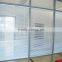 Modern full height glass partition with shutter curtain function office partition wall ( SZ-WSP367)
