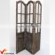 Vintage Decorative Room Dividers Wood and Glass