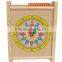 wooden clock toys educational beads abacus math games of good quality