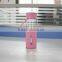 creative letter glass Water Bottle Drinkware Transparent glass bottles silicon sleeve Bottle Outside Sport cup tea cups lid rop