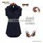 Korean elegant orange lace nude mini long sleeve evening dress short