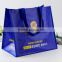 PP woven fabric with lamination shopping bag ,webbing PP handle ,with CMYK printing