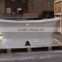 72" traditional free standing double slipper cast iron bath tub with plinth Grey