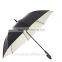 YR1675 stick/straight umbrella from rain with black coated fabric umbrella in crook handle