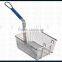 Regular Steel Wire Grill Basket with Single Front Hook and Plastic Coated Handle